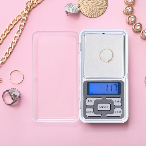 Mini vrecková presná elektronická váha na šperky LCD 0,01g - 500g