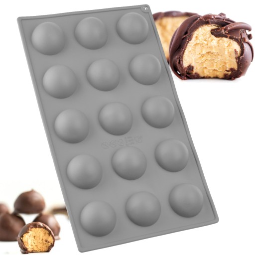 SILIKÓNOVÁ FORMA NA MONOPORCIE ČOKOLÁD, MUFFÍNOV, DEZERTOV, POLOGULÍ, GULIČIEK