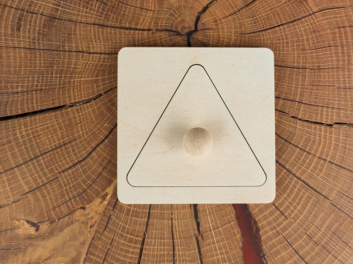 Puzzle blok Montessori trojuholník vzdelávacie bloky skladačky