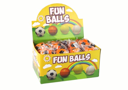 PU futbal s gumou Jojo na skákanie, 6 cm, oranžová