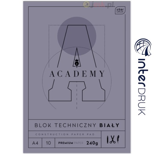 TECHNICKÝ BLOK BIELY A4 10 PREMIUM 240G HRUBÝ VN