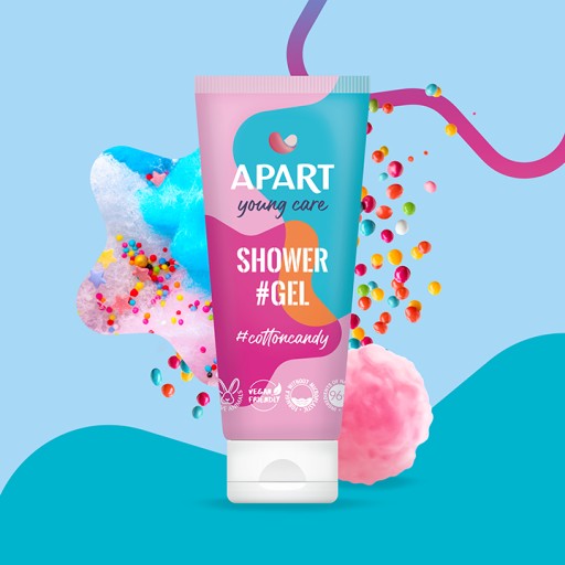Sprchový gél APART Young Care Cotton Candy 200 ml