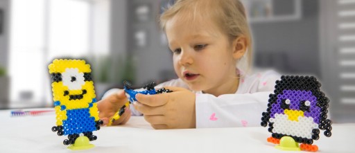 Nažehľovacie korálky ŠABLÓNA Sada žabiek