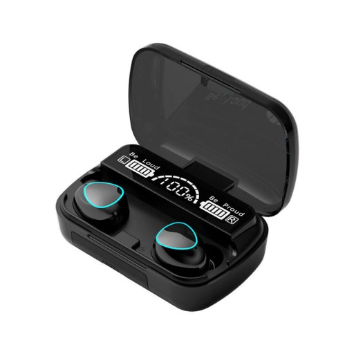 BEZDRÔTOVÉ SLÚCHADLÁ TWS BLUETOOTH 5.3 + POWERBANK + gumy NOVÁ SADA