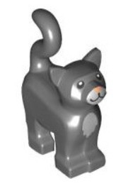 LEGO 13786pb09 CAT MAČIATKO tmavosivá NOVINKA (1g)