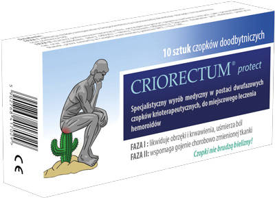 CRIORECTUM PROTECT REKTÁLNE ČAPÍKY 10 KS