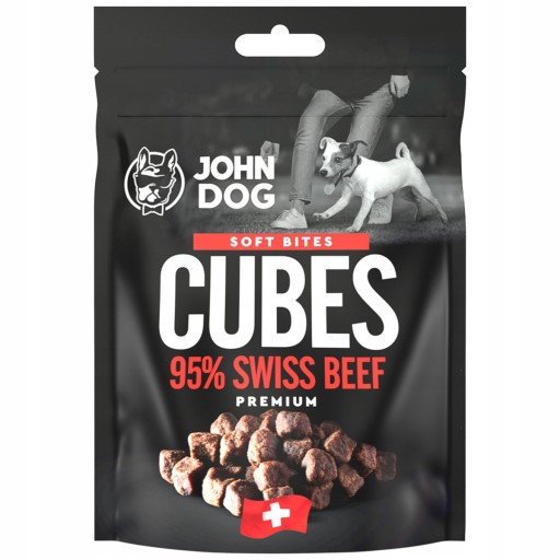 Pochúťka pre psa JOHN DOG Soft Cubes Výcvikové špunty pre psov Dog Snack 120g