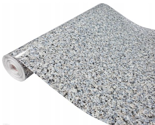 45cm Dekoratívna nábytková dyha kameň, mramor - modro-šedá