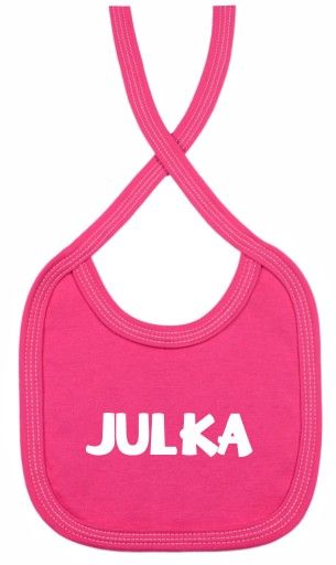 Podbradník s potlačou akéhokoľvek mena dieťaťa.