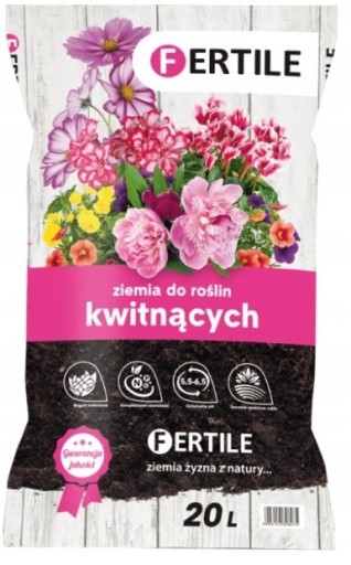 PÔDA NA KVETY BALKÓNOVÝCH RASTLÍN ÚRODNÁ 20L