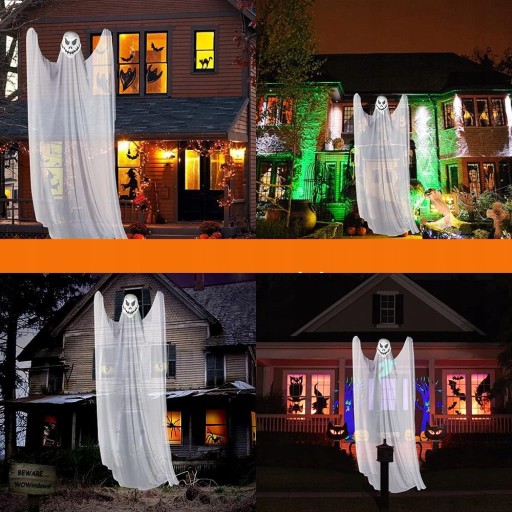 ZÁVESNÁ DEKORÁCIA SKELETOROVÁ HALLOWEENOVÁ MASKA 3,3M*2M
