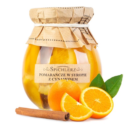 POMARANČ V SIRUPE so ŠKORICOU Spichlerz 260g Jar DARČEK