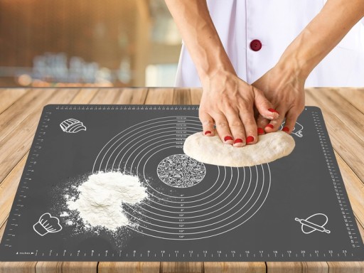 SILIKÓNOVÁ DOSKA KUCHYŇSKÁ PODLOŽKA NA CESTO S ROZMERY 50x40