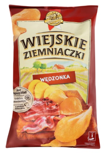 Zemiakové lupienky, údené mäso, 130g