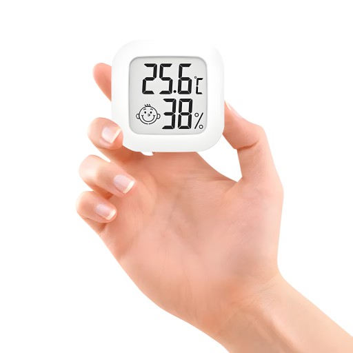 ELEKTRONICKÝ PRIESTOROVÝ TEPLOMER DIGITÁLNY vlhkomer METEOSTANICA + BATÉRIA