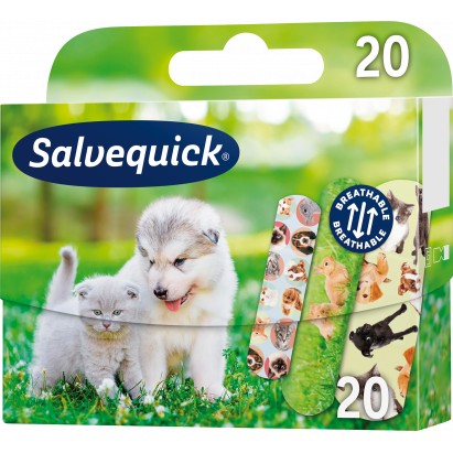 Detské náplasti Salvequick Animals 20 ks.