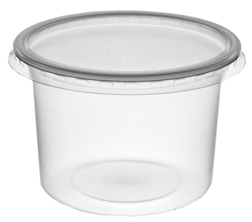 Okrúhla nádoba 250 ml 8113 + viečko na opakované použitie 50 ks.