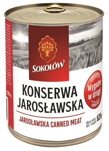 JAROSŁAWSKA KONZERVY bravčové Sokołów 820g