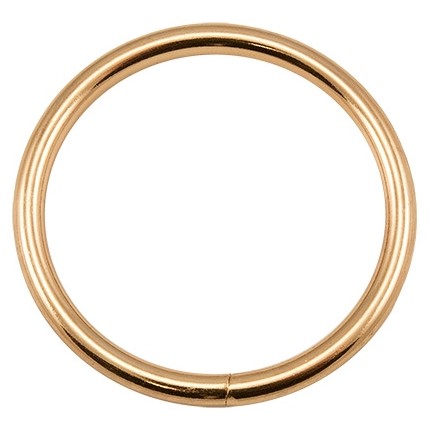 KOVOVÝ PRSTEŇ 40 mm ZLATÝ