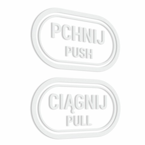 Samolepky Push Pull Push Pull 7x12