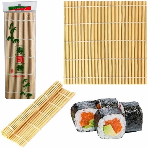 Okrúhla bambusová podložka na sushi 24cm x 24cm MAKISU