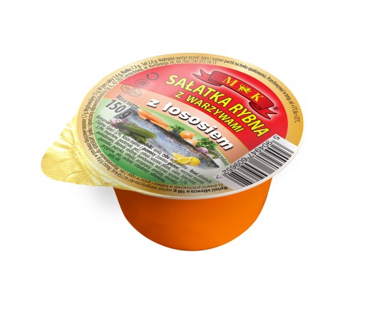 Rybí šalát so zeleninou a lososom MK 0,15 kg