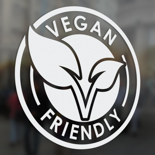 Vegan Friendly nálepka 10x10