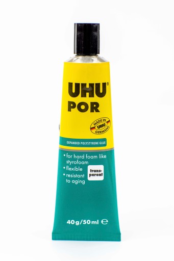 Lepidlo na polystyrénovú penu priehľadná UHU POR 40g/50ml