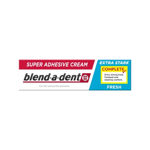 Kompletné lepidlo na zubné protézy Fresh Blend-a-dent 47 g