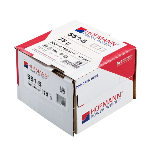 Hmotnosť lepeného vozíka Typ 551 - 75g