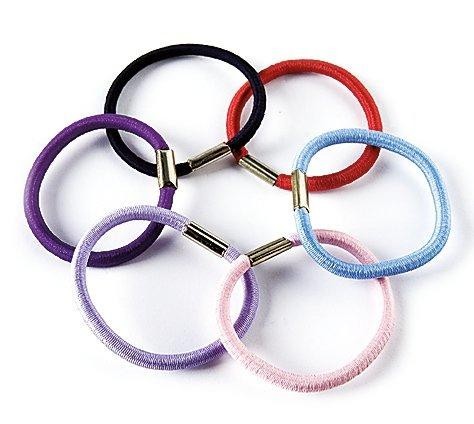 Donegal Colorful, elastické gumičky do vlasov, neťahajú vlasy, 6 ks.