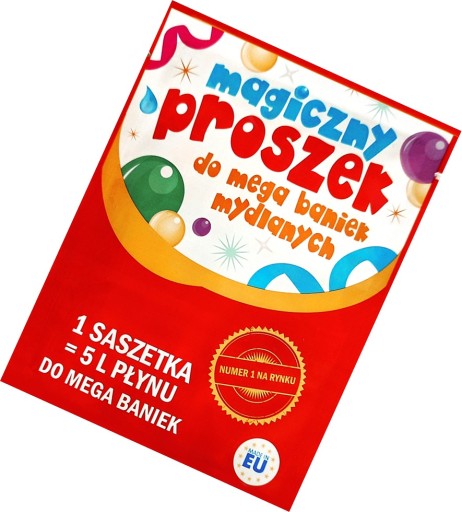 MEGA FUN prášok z mydlových bublín 1 vrecúško = 5 l