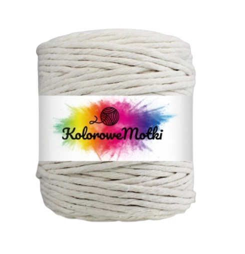 Prírodná bavlnená šnúra Macrame 100m 5mm