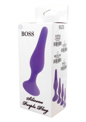 MALÁ SILIKÓNOVÁ ANÁLNA ZÁSTRČKA BOSS MALÁ PRÍSAVKA