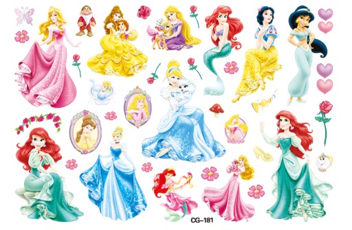 Umývateľné tetovanie pre deti PRINCESSES CG181