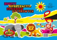 Farebný vystrihovací papier A5 Protos 8 listov