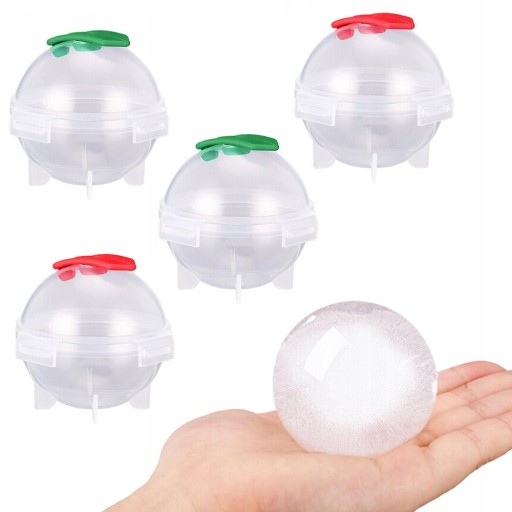 Ľadové gule, forma na ľad, forma na gule, 4 kusy