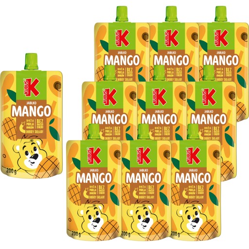 KUBUŚ Apple Mango Mousse 200 g