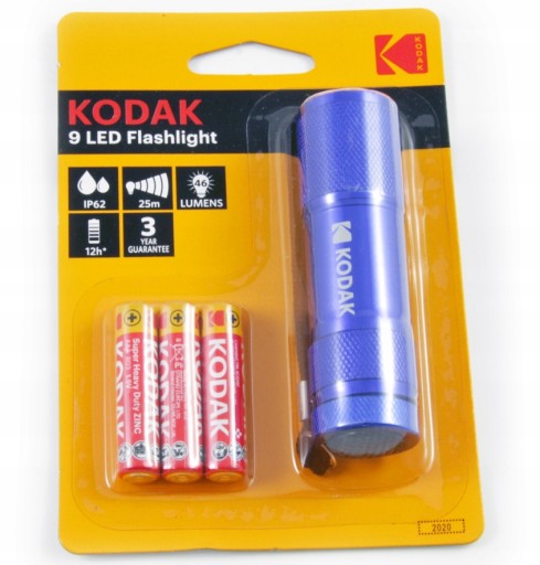 LED MINI VRECKOVÁ HLINÍKOVÁ BATERKA MALÁ MODRÁ + 3x AAA BATÉRIE
