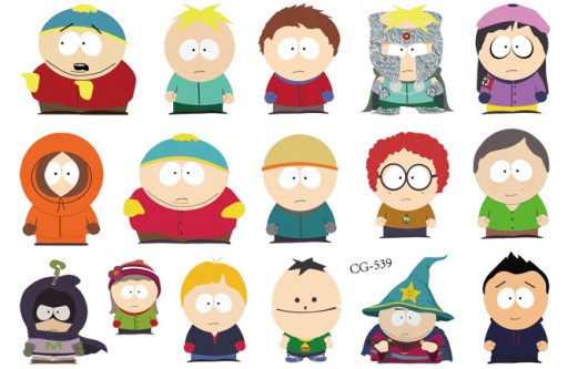 Odnímateľné tetovanie pre deti SOUTH PARK CG539
