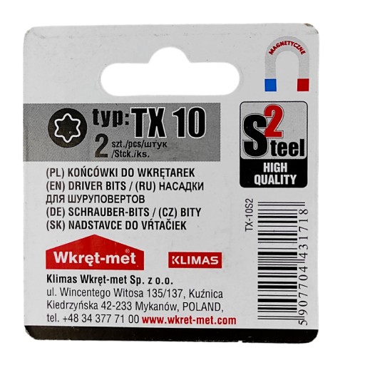 Bity TORX-TX 10 pre skrutkovače