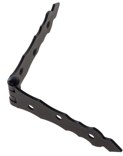 Ozdobný pánt Čierny 200x34 na boxové okenice