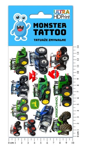 UMÝVAJÚCE DOČASNÉ TETOVANIE PRE DETSKÉ DETSKÉ TRAKTORY ORIGINÁLNE DIZAJNY
