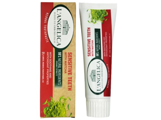 L'Angelica zubná pasta na citlivé zuby s Matcha 75 ml