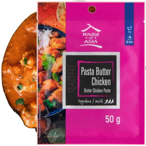 Maslová kuracia pasta Mierne vrecko na indický spôsob 50g HOUSE OF ASIA