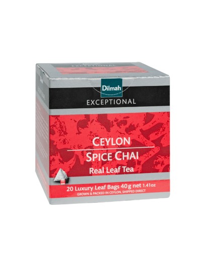 DILMAH EXCEPTIONAL Spice Chai čierny čaj, 20 pyramíd, zázvor, škorica