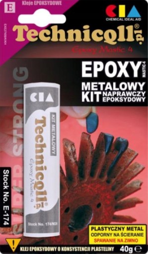 EPOXIDOVÁ KOVOVÁ SÚPRAVA 40g TECHNICQLL E-174