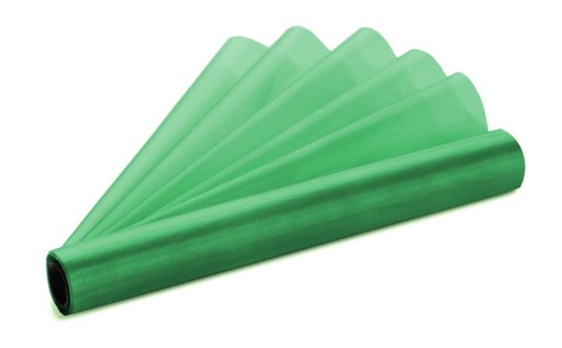 ZELENÝ SMARAGDOVÝ ORGANZA na rolke 36 cm x 9 m pre lukobežníka