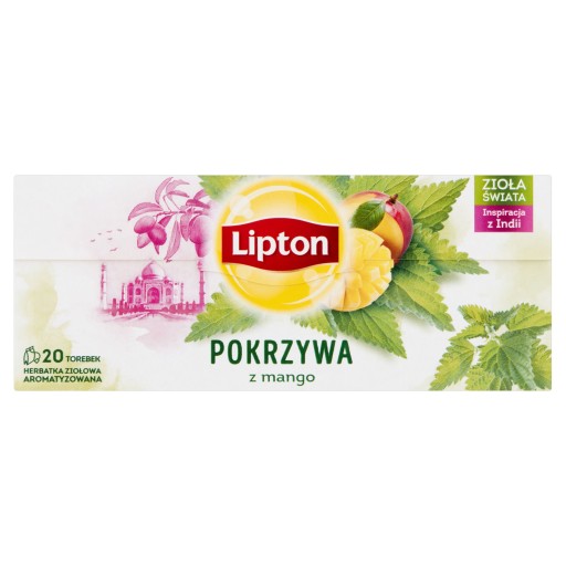 Lipton Herbs of the World bylinkový čaj Žihľava s mangom 20 sáčkov 26g