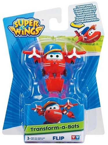 SUPER WINGS FLIP ROBOT TRANSFORMAČNÉ LIETADLO 2v1 JAZDE NA VRTULE